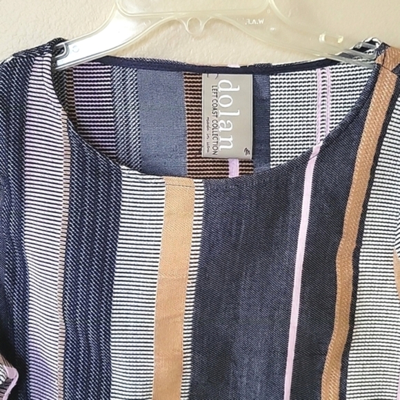 Anthropologie Dolan Left Coast Collection Striped Bell Sleeve Jacquard Top - Picture 6 of 6